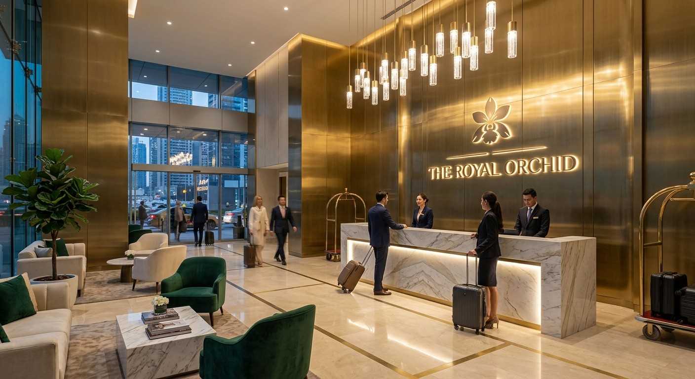 Luxury interior with decorative wall features