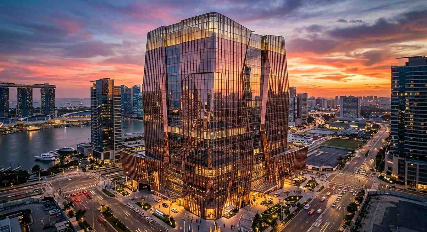 Architectural stainless steel building